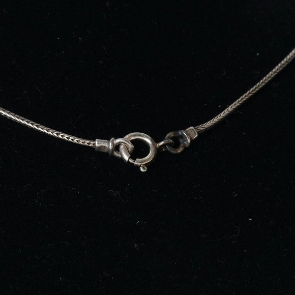 Designer Silver Necklace with Garnets - Picture 5 of 8